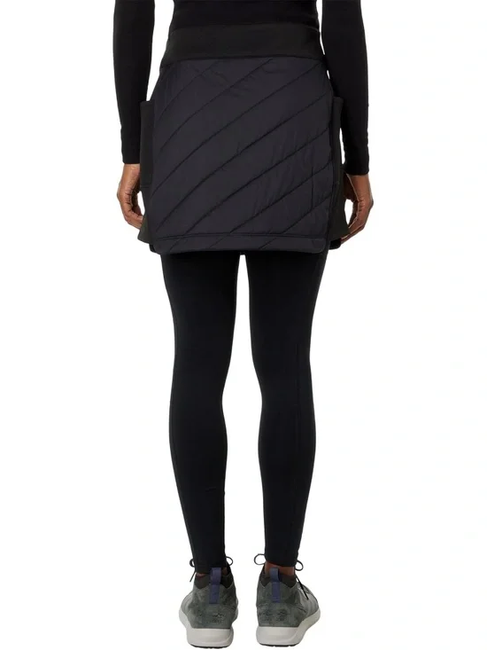 Smartwool Women's SZ L Smartloft Skirt Insulated Pull-On Black Wool Blend NEW - Picture 3 of 14